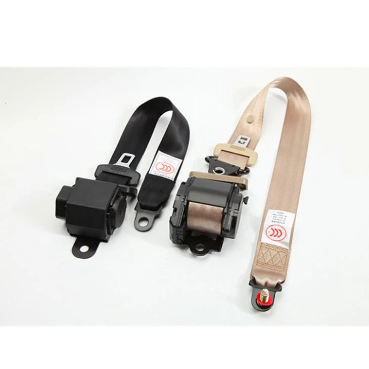 portable auto safety seat belt assembly on coach plane school bus or plane